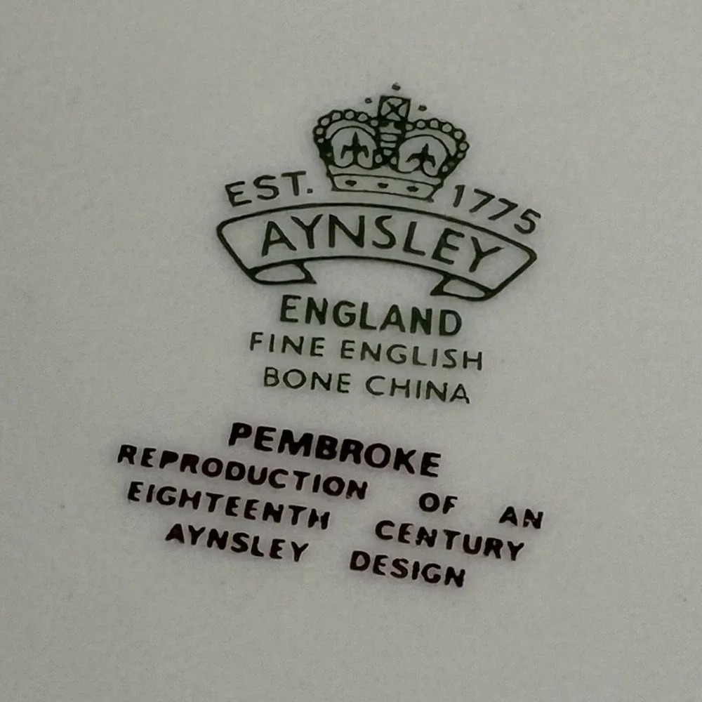 Aynsley Pembroke England Fine Bone China Bread Butter Plates Set of 4 (245)